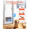 Pet Door, X-Large, with Double Magnetic Flaps and Metal Frame, Strong and Weatherproof Dog Door for Interior and Exterior Doors, Easy to Install