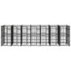 Dog Kennel Black Powder-coated steel 12.9 sq ft Locks