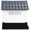Dog House Grey, White, Black Polypropylene Small Durable