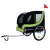 Large Folding Bike Trailer for Dogs – 66LB Capacity All-Terrain Pet Carrier, Durable Steel Frame for Cycling, Jogging, Camping & Outdoor Adventures