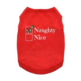 Naughty Dog Shirt (Color: Red, size: medium)